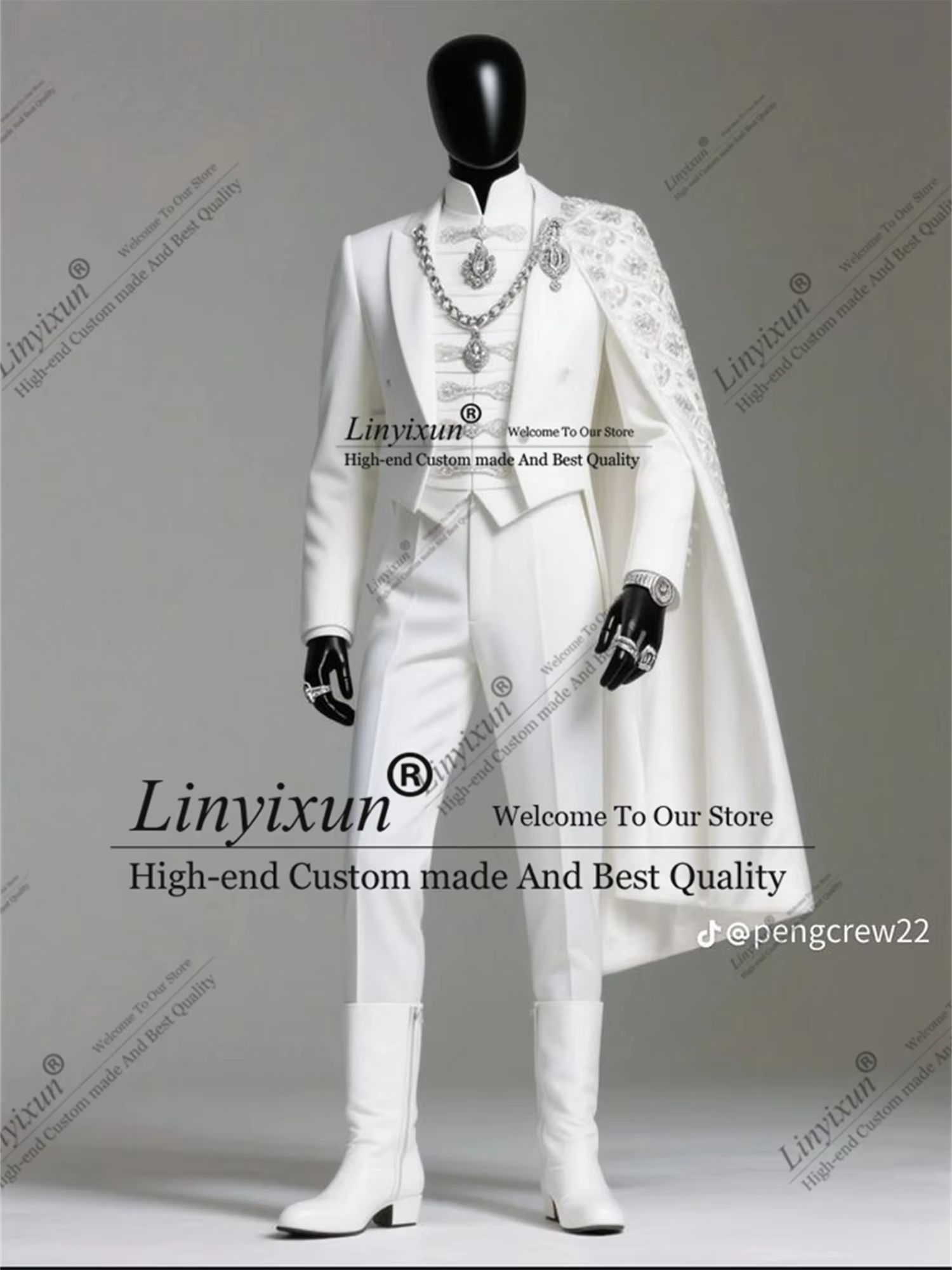 Men'S Grooming Edit - Eleganckie garnitury męskie z haftem, peleryny,