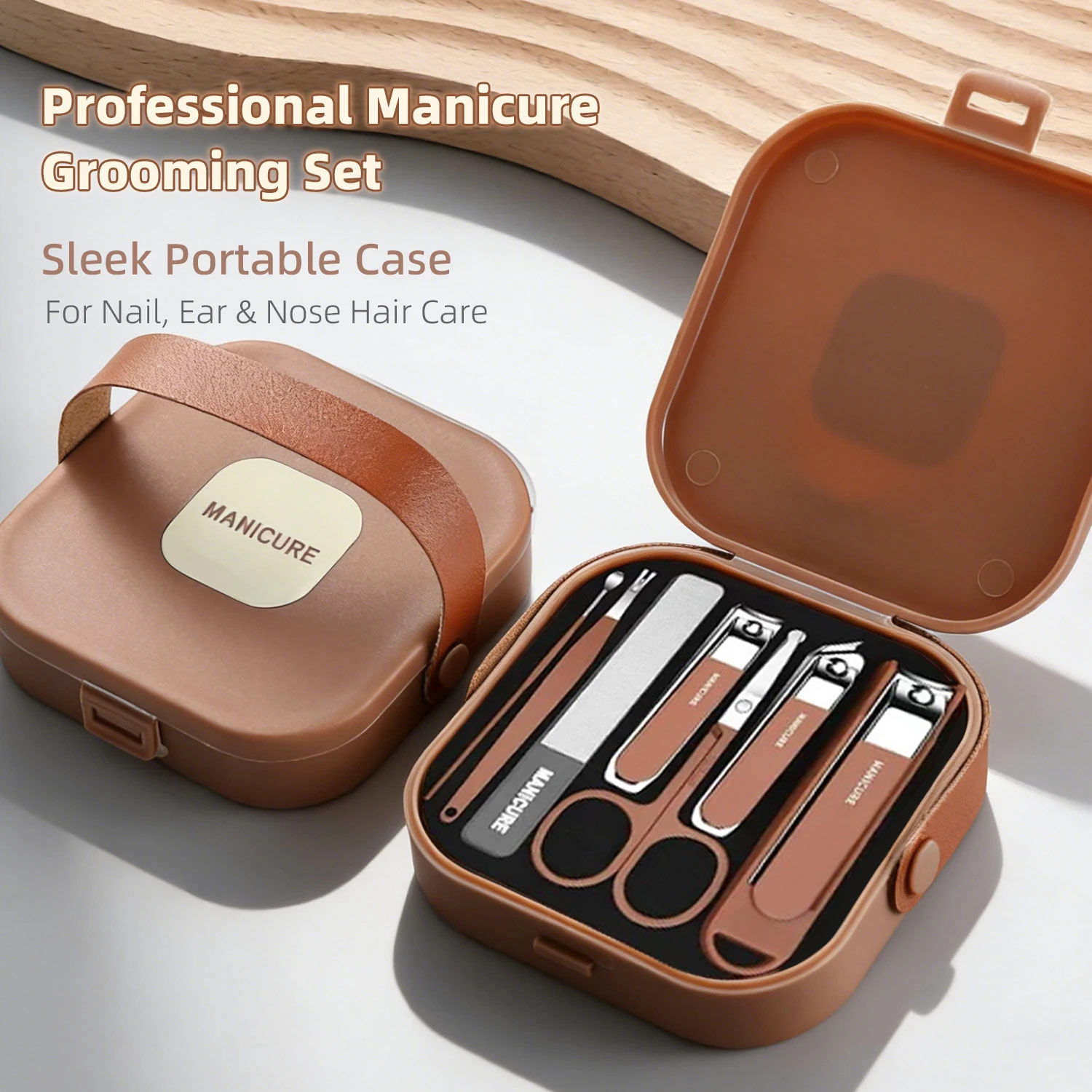 Mens Grooming Kit Case - Zestaw do pielęgnacji paznokci, zestaw do