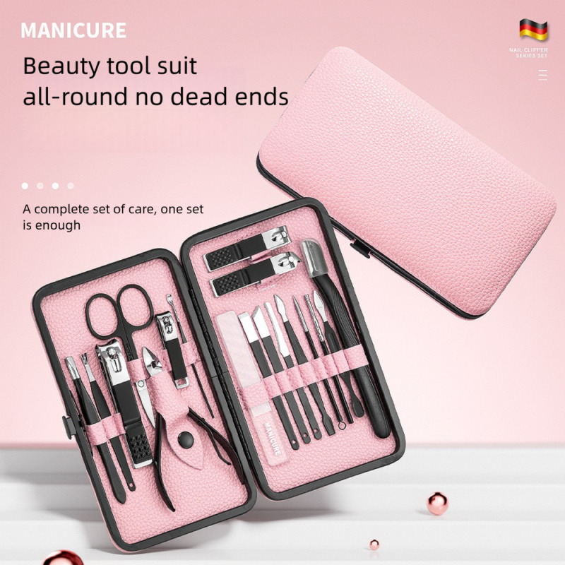 18-częściowy zestaw do manicur – Mens Grooming Kit Case recenzja i cena