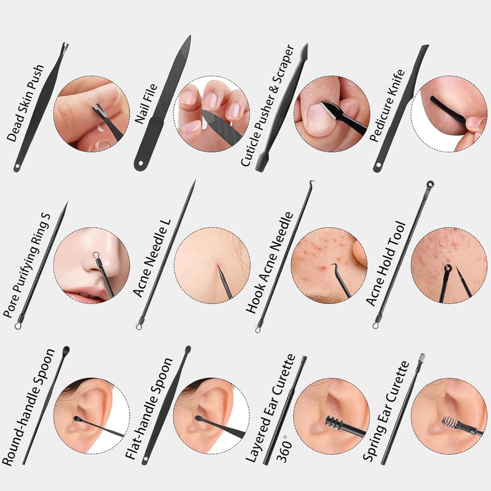 26-częściowy zestaw do manicur – Mens Grooming Kit Case recenzja i cena