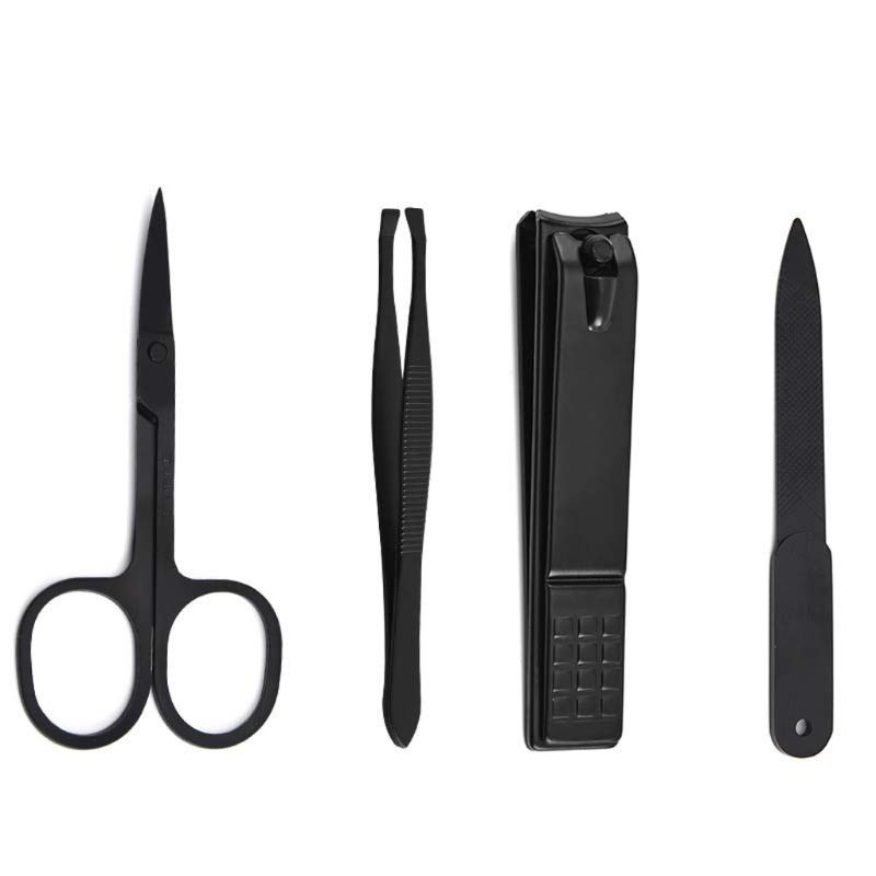 4 sztuk zestaw do Manicure/Ped – Mens Grooming Kit Case recenzja i cena