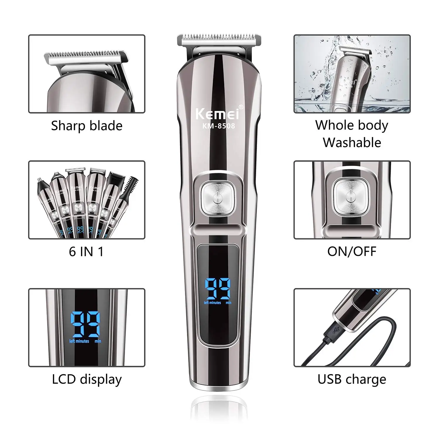 Profesjonalny trymer do brody  – Men'S Grooming Electric Trimmer recenzja i cena
